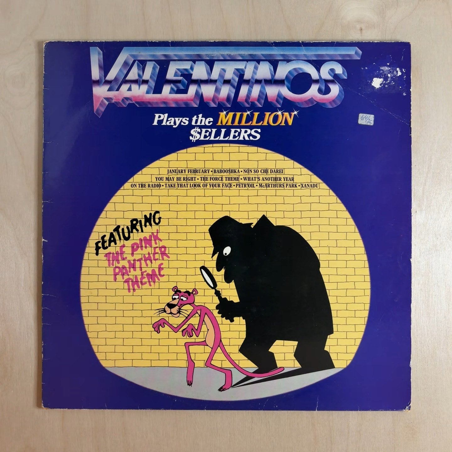 Los Valentinos – Plays The Million $ellers – front cover