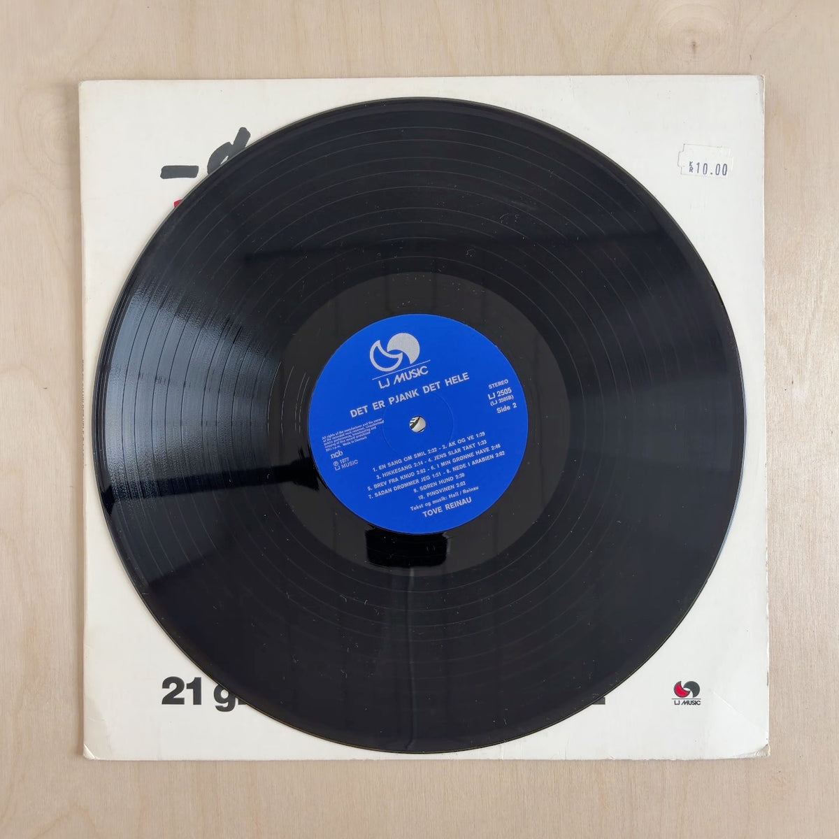 Tove Reinau – Det Er Pjank Det Hele – record label