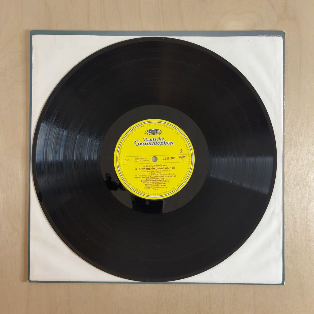 Ludwig van Beethoven, Berliner Philharmoniker, Ferenc Fricsay – Symphonie Nr. 9 – record label