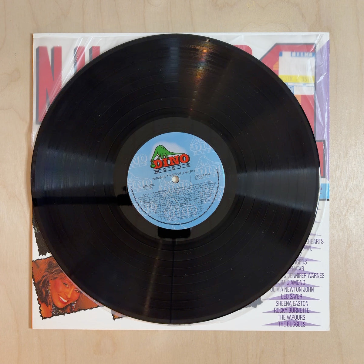 Various – Number 1 Hits Of The 80's – record label