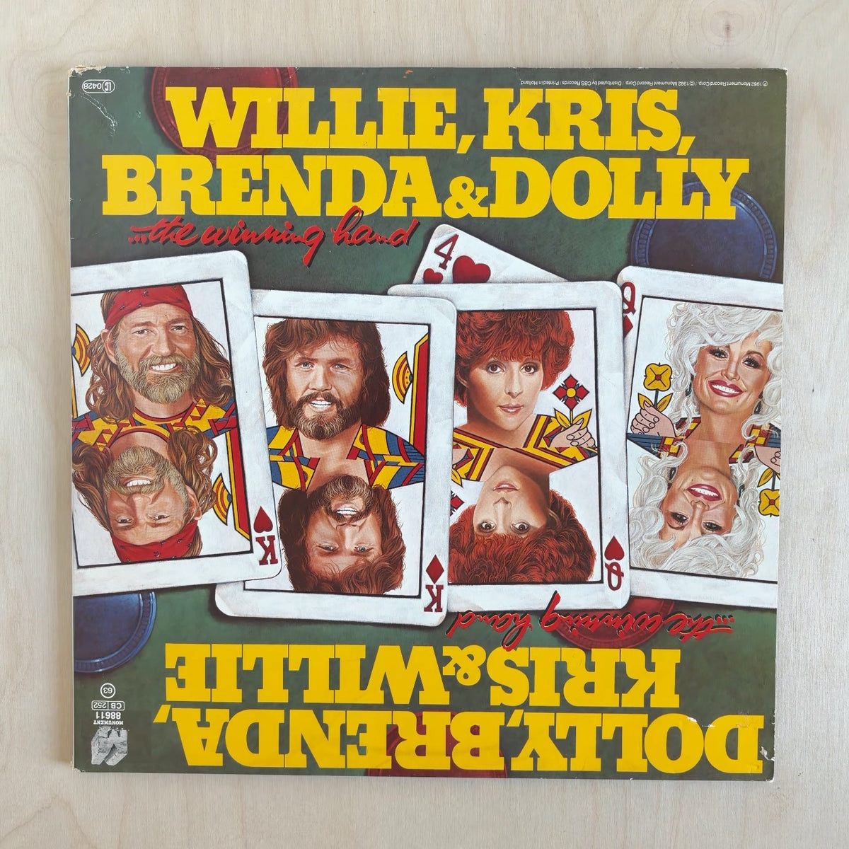 Kris Kristofferson, Willie Nelson, Dolly Parton, Brenda Lee – The Winning Hand – front cover