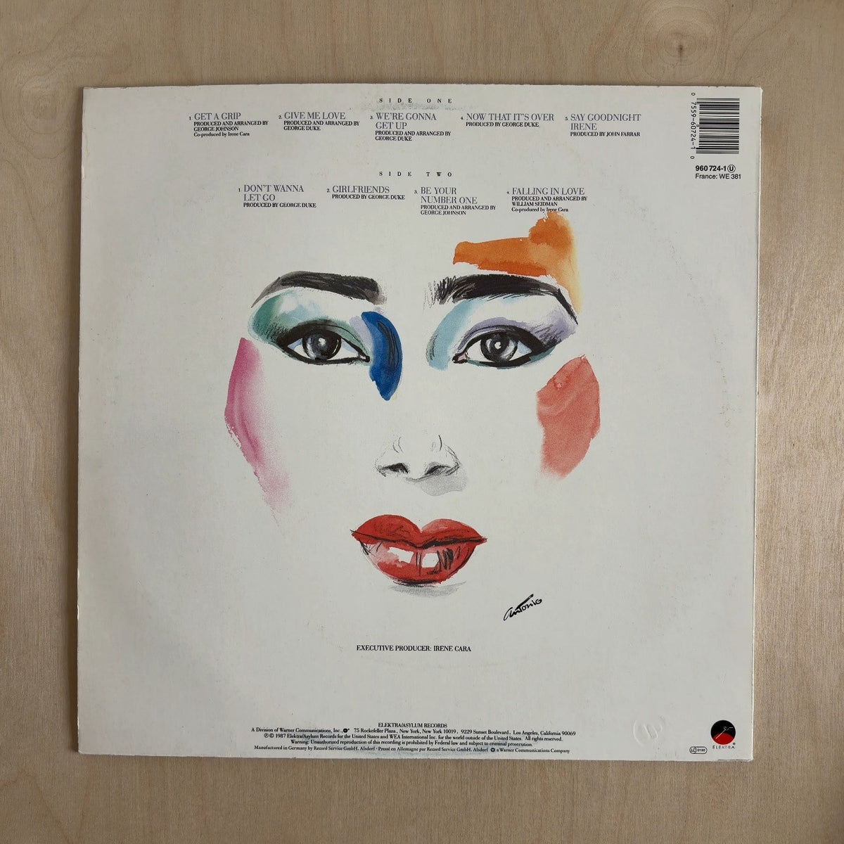 Irene Cara – Carasmatic – back cover