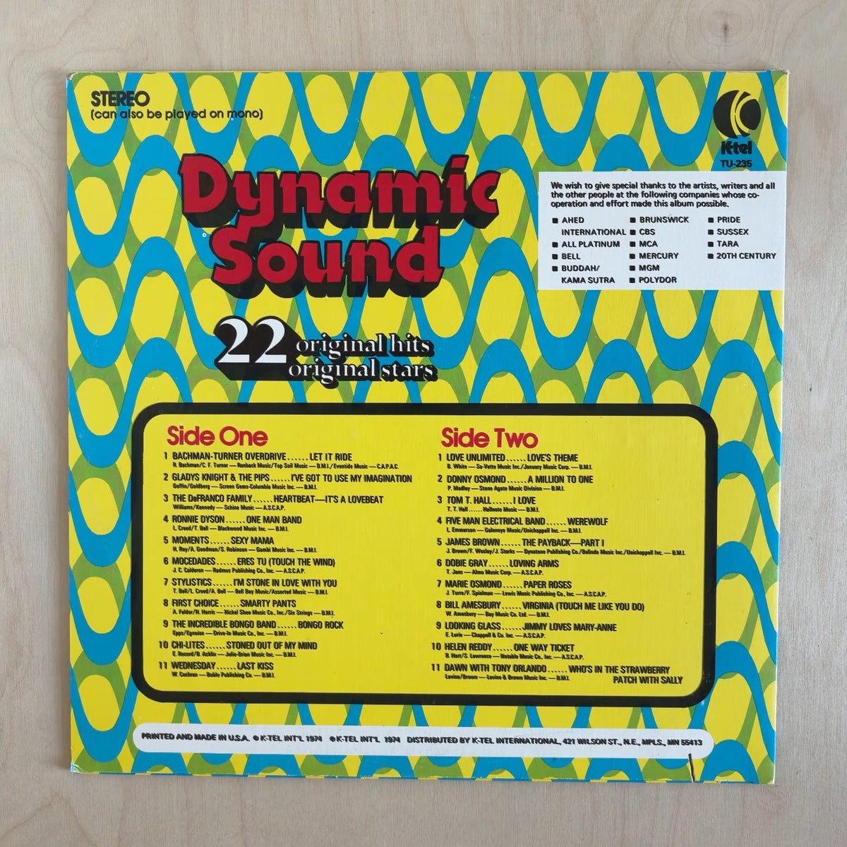 Various – Dynamic Sound – back cover