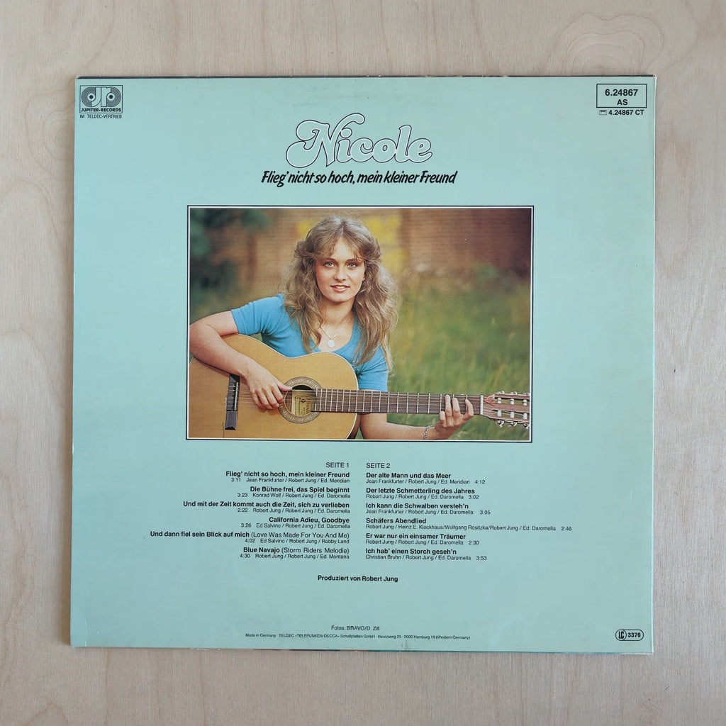 Nicole – Flieg' Nicht So Hoch, Mein Kleiner Freund – back cover