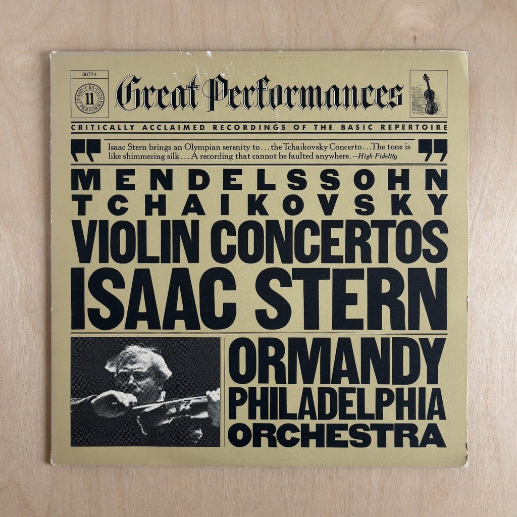 Felix Mendelssohn-Bartholdy, Pyotr Ilyich Tchaikovsky, Isaac Stern, Eugene Ormandy, The Philadelphia Orchestra – Violin Concertos – front cover