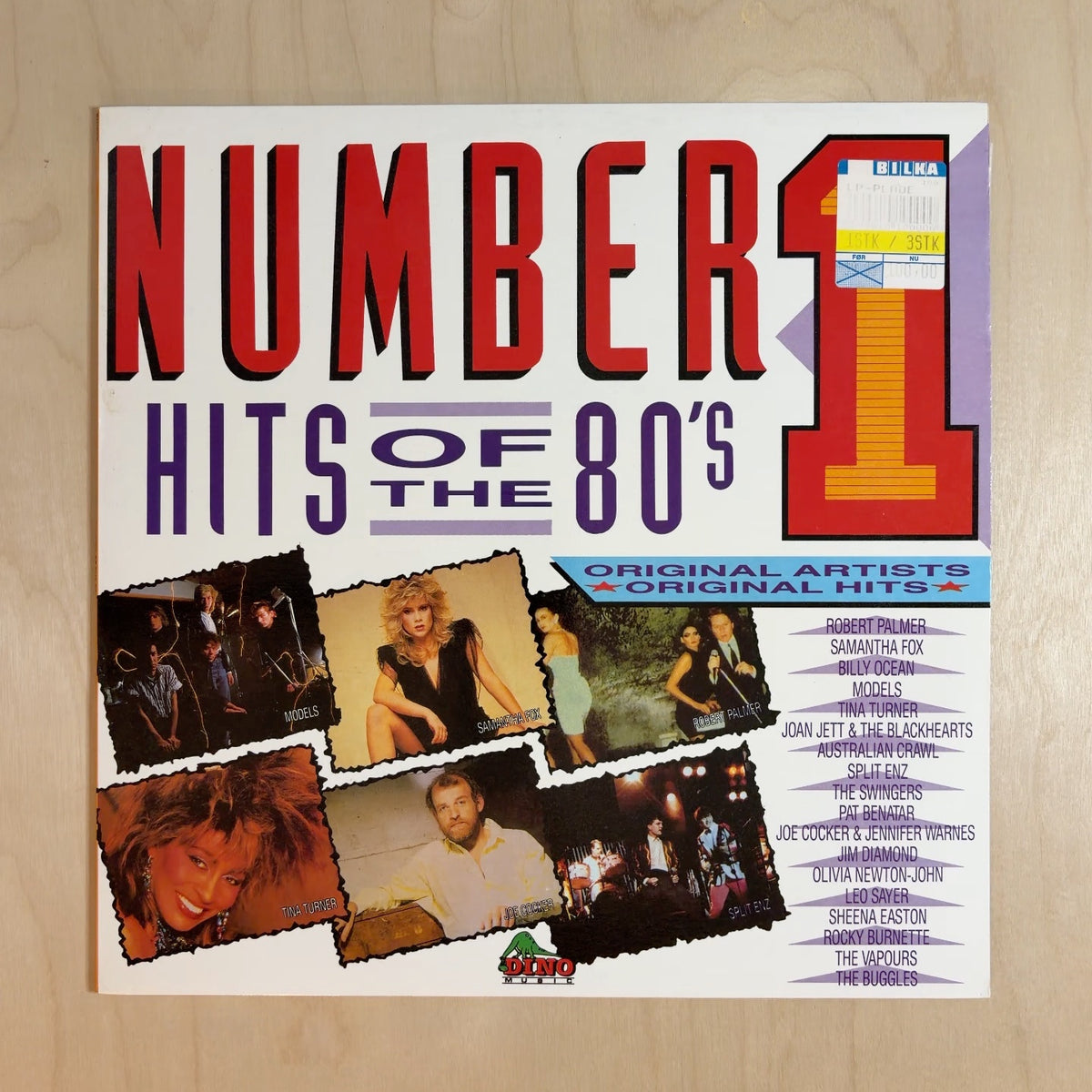 Various – Number 1 Hits Of The 80's – front cover