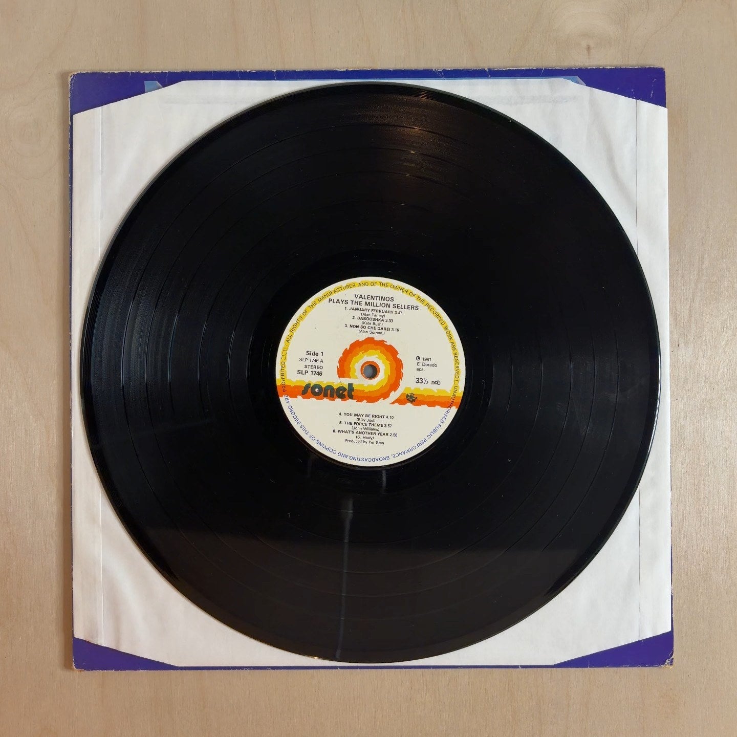 Los Valentinos – Plays The Million $ellers – record label