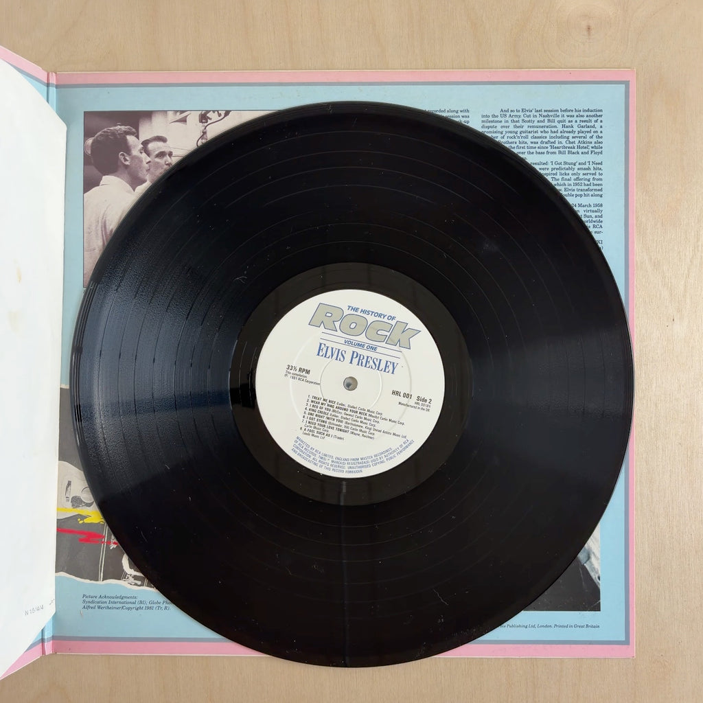 Elvis Presley – The History Of Rock (Volume One) – record label