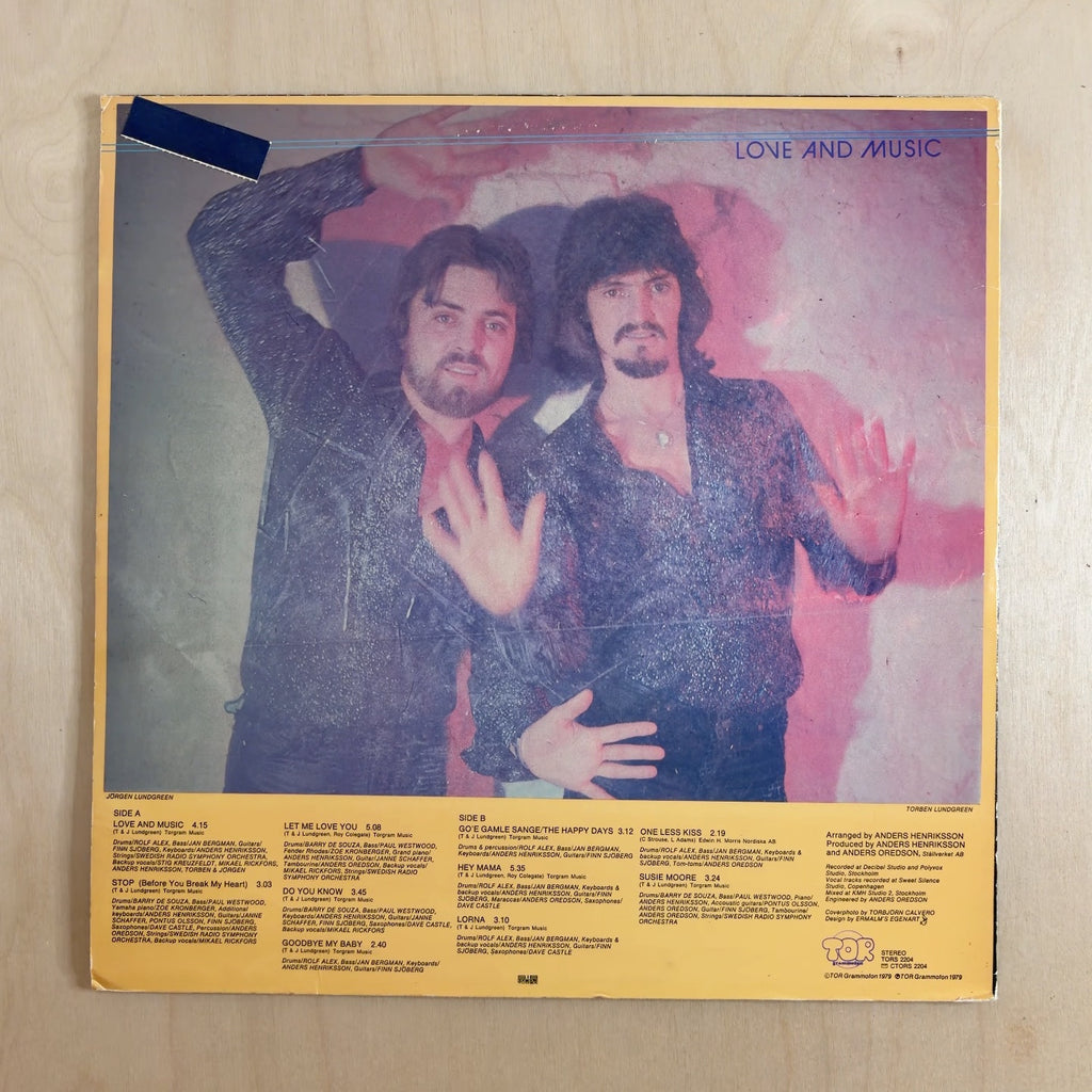 Lollipops – Love And Music – back cover