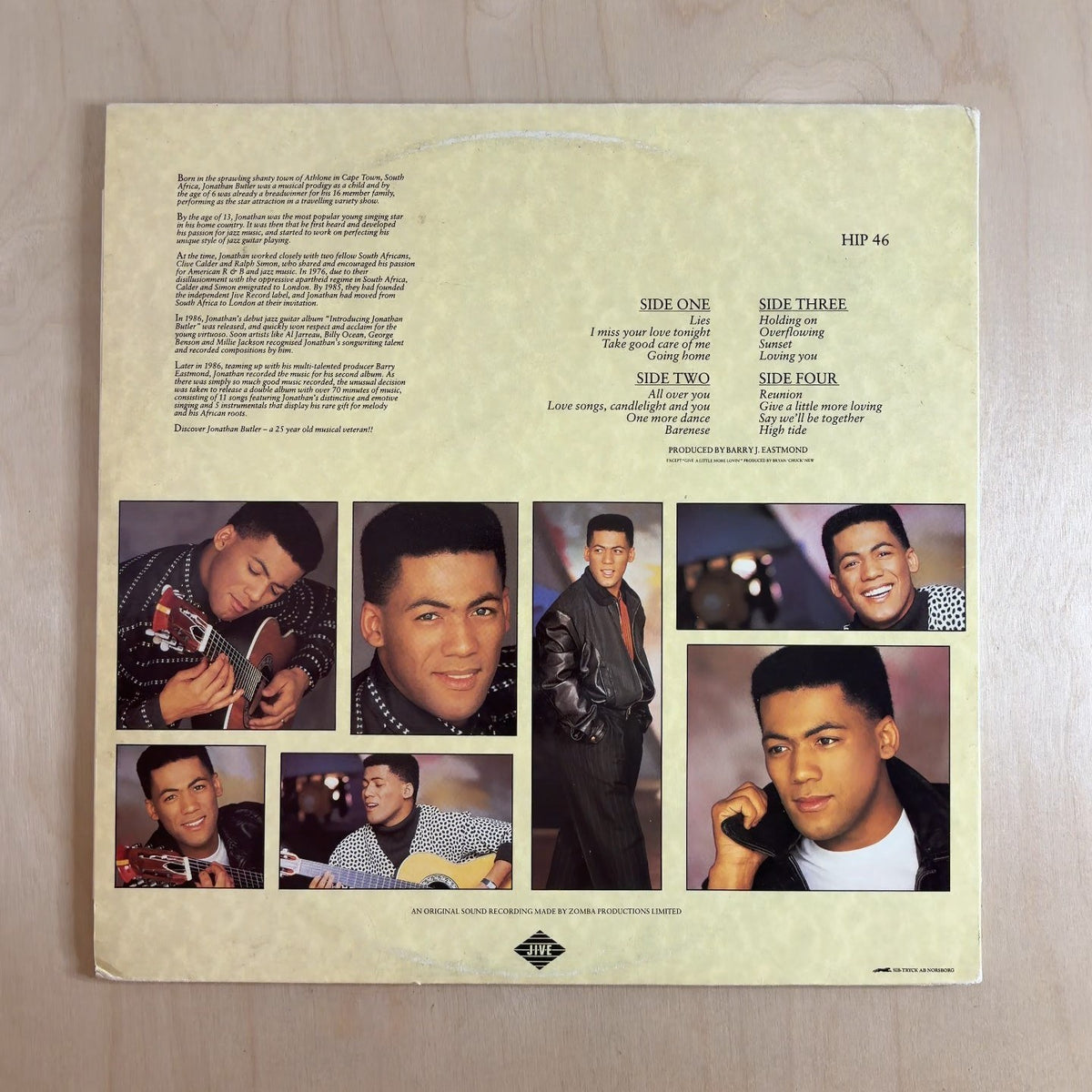 Jonathan Butler – Jonathan Butler – back cover