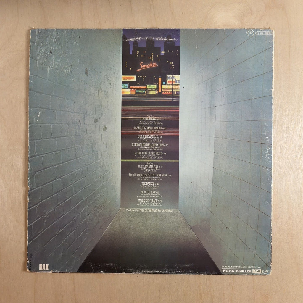 Smokie – Bright Lights And Back Alleys – back cover