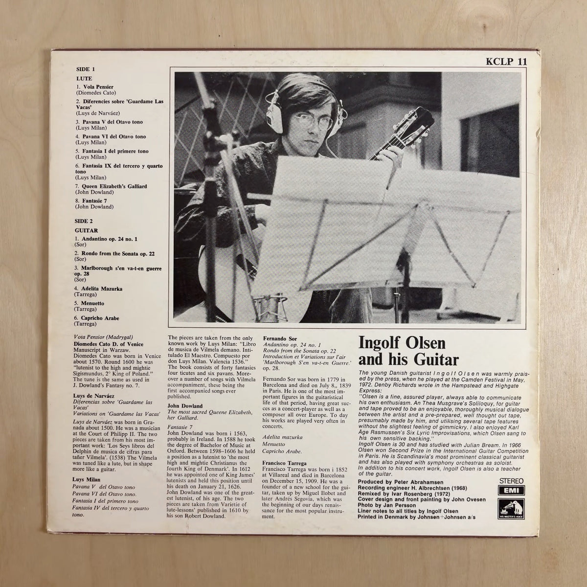 Ingolf Olsen – Ingolf Olsen – back cover