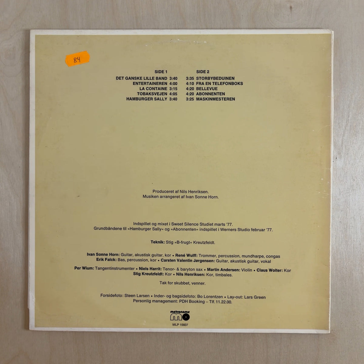 C. V. Jørgensen – Storbyens Små Oaser – back cover