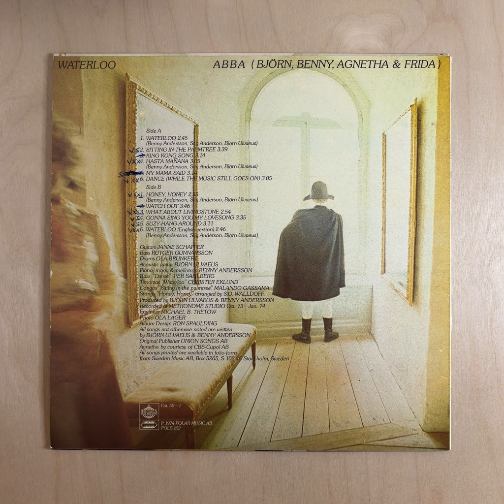 ABBA, Björn & Benny, Agnetha & Anni-Frid – Waterloo – back cover