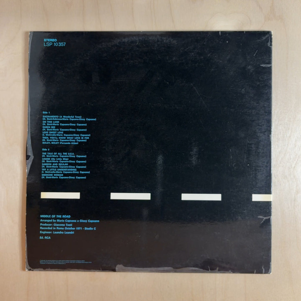 Middle Of The Road – Acceleration – back cover