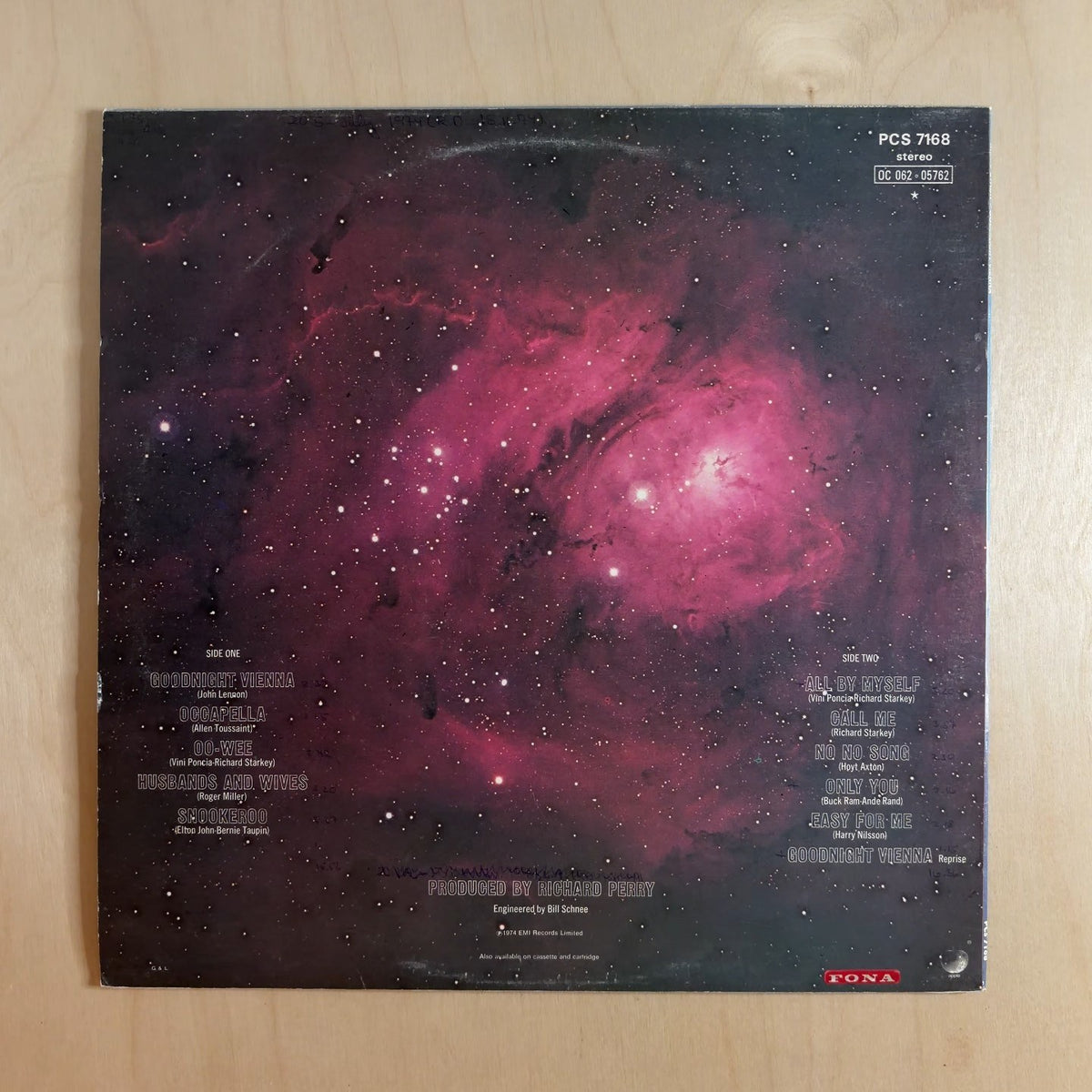 Ringo Starr – Goodnight Vienna – back cover
