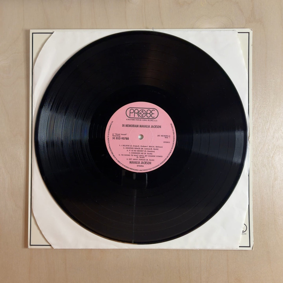 Mahalia Jackson – In Memoriam Mahalia Jackson – record label