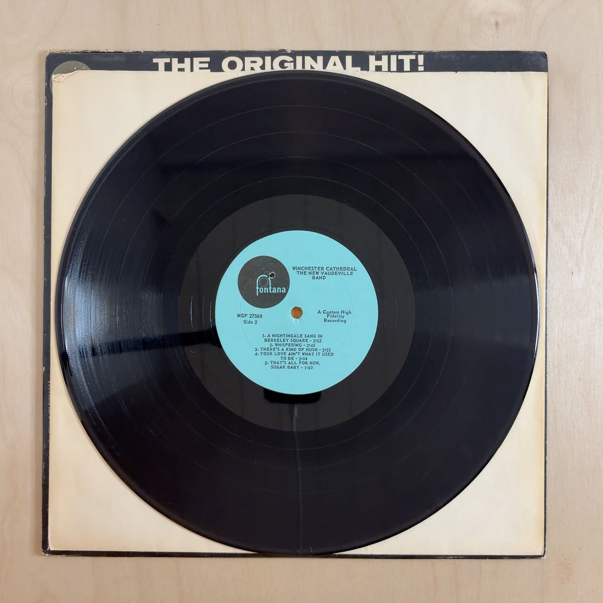 The New Vaudeville Band – Winchester Cathedral – record label