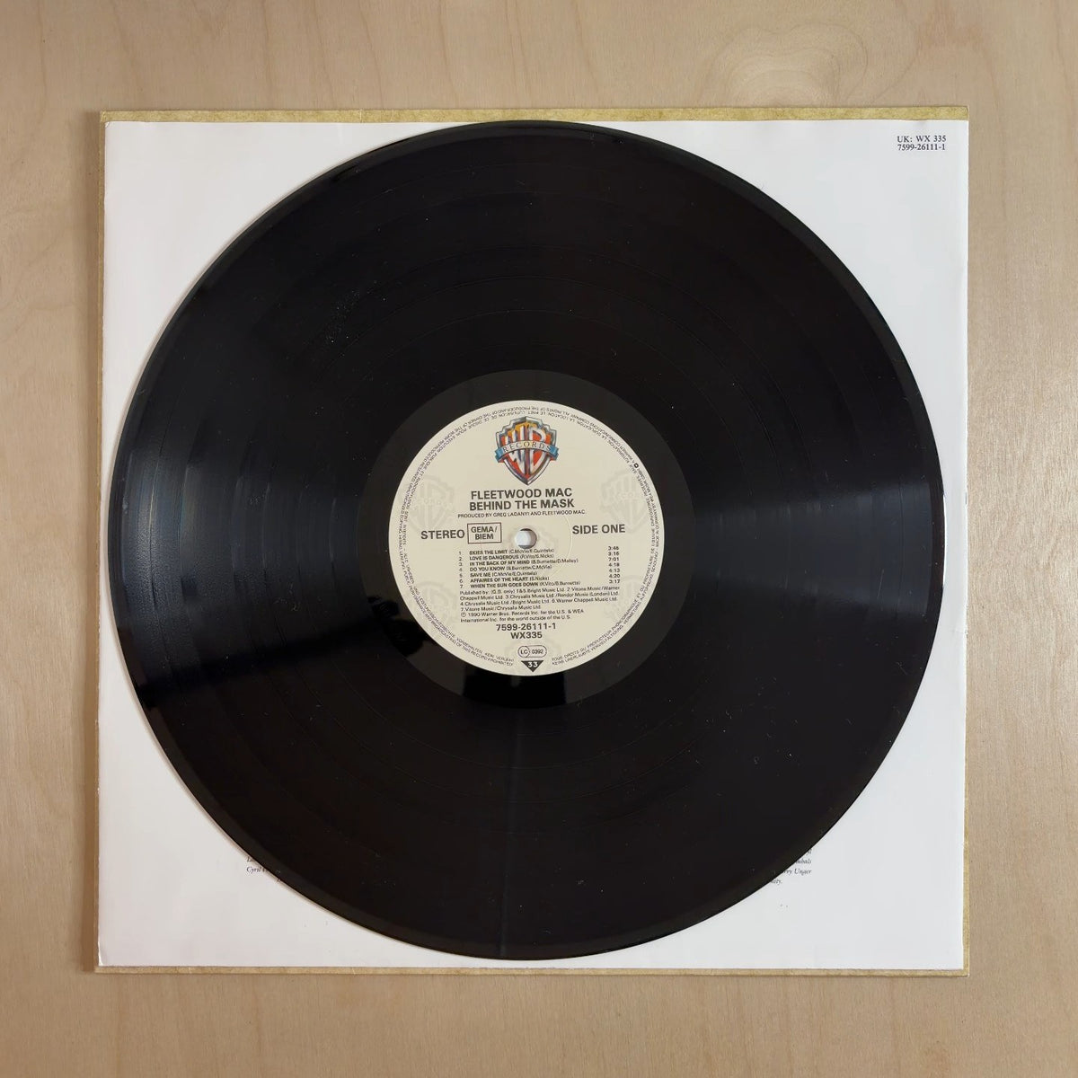 Fleetwood Mac – Behind The Mask – record label