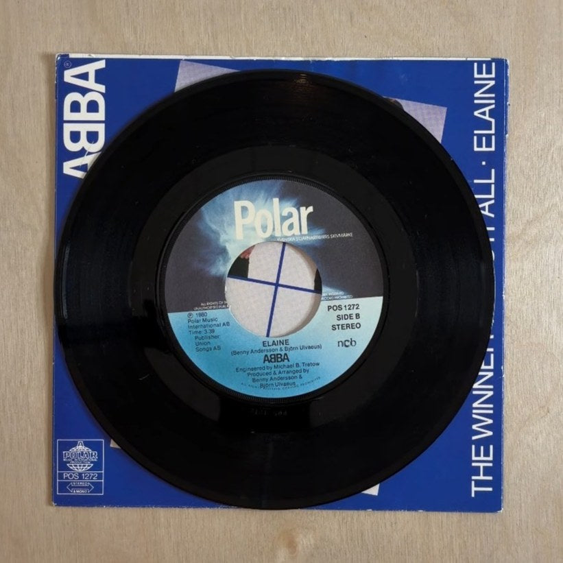 ABBA – The Winner Takes It All / Elaine – record label