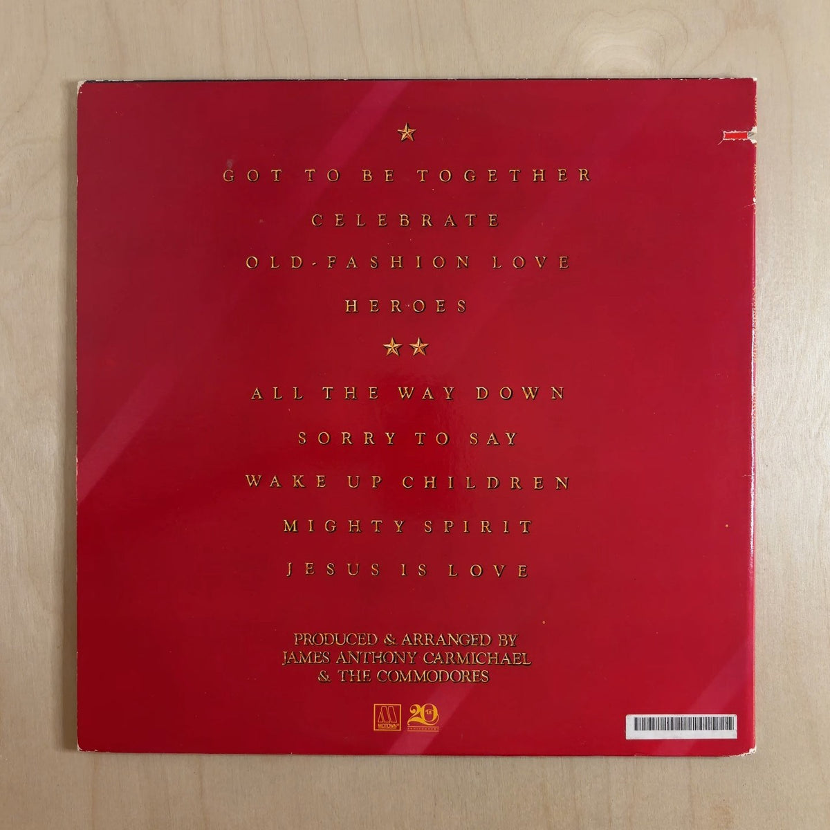 Commodores – Heroes – back cover