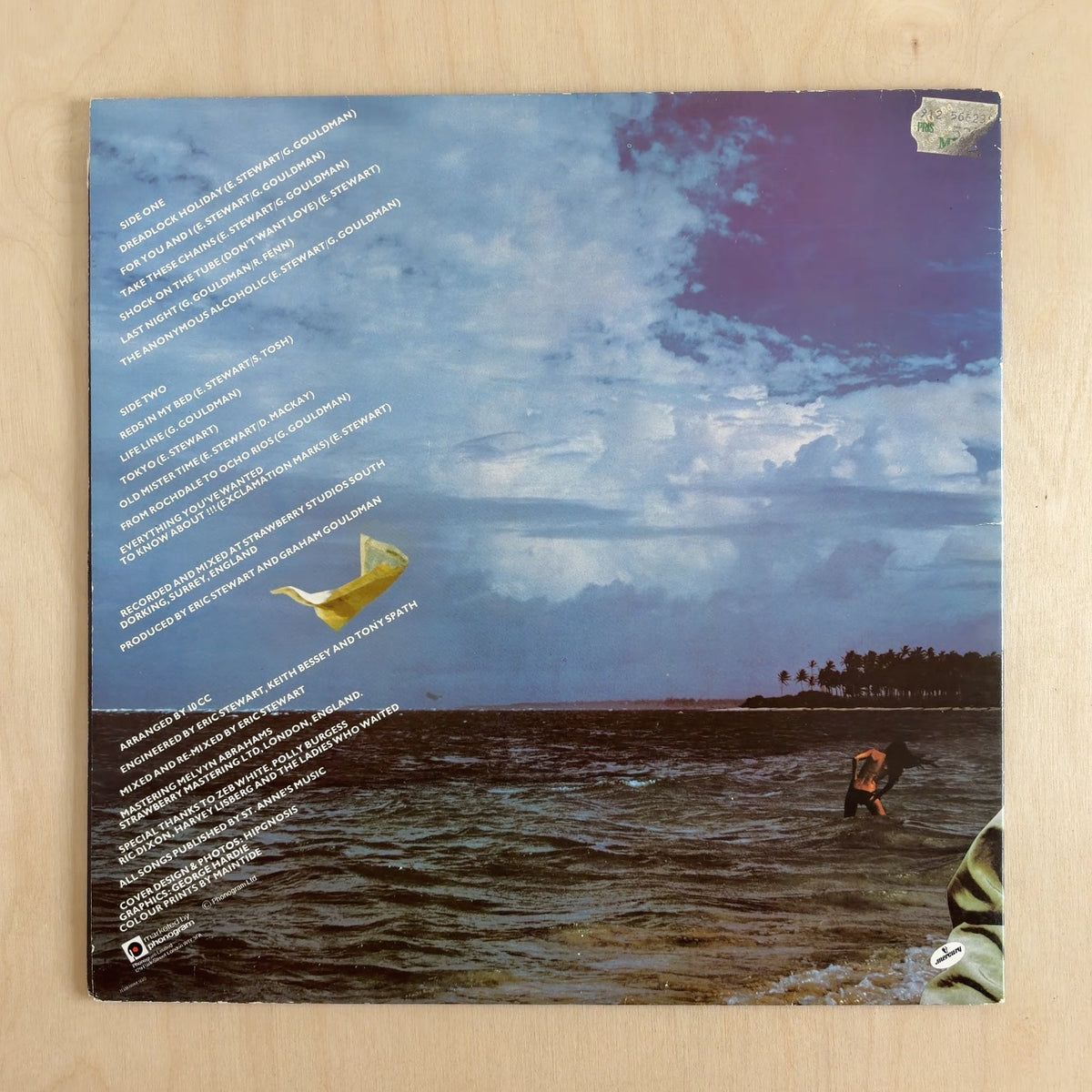 10cc – Bloody Tourists – back cover