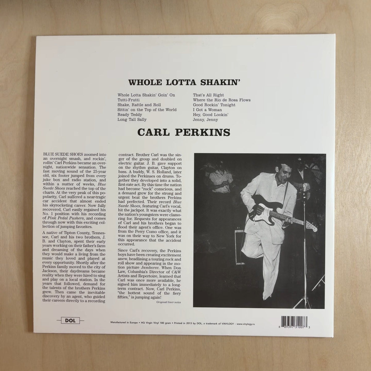 Carl Perkins – Whole Lotta Shakin' – back cover