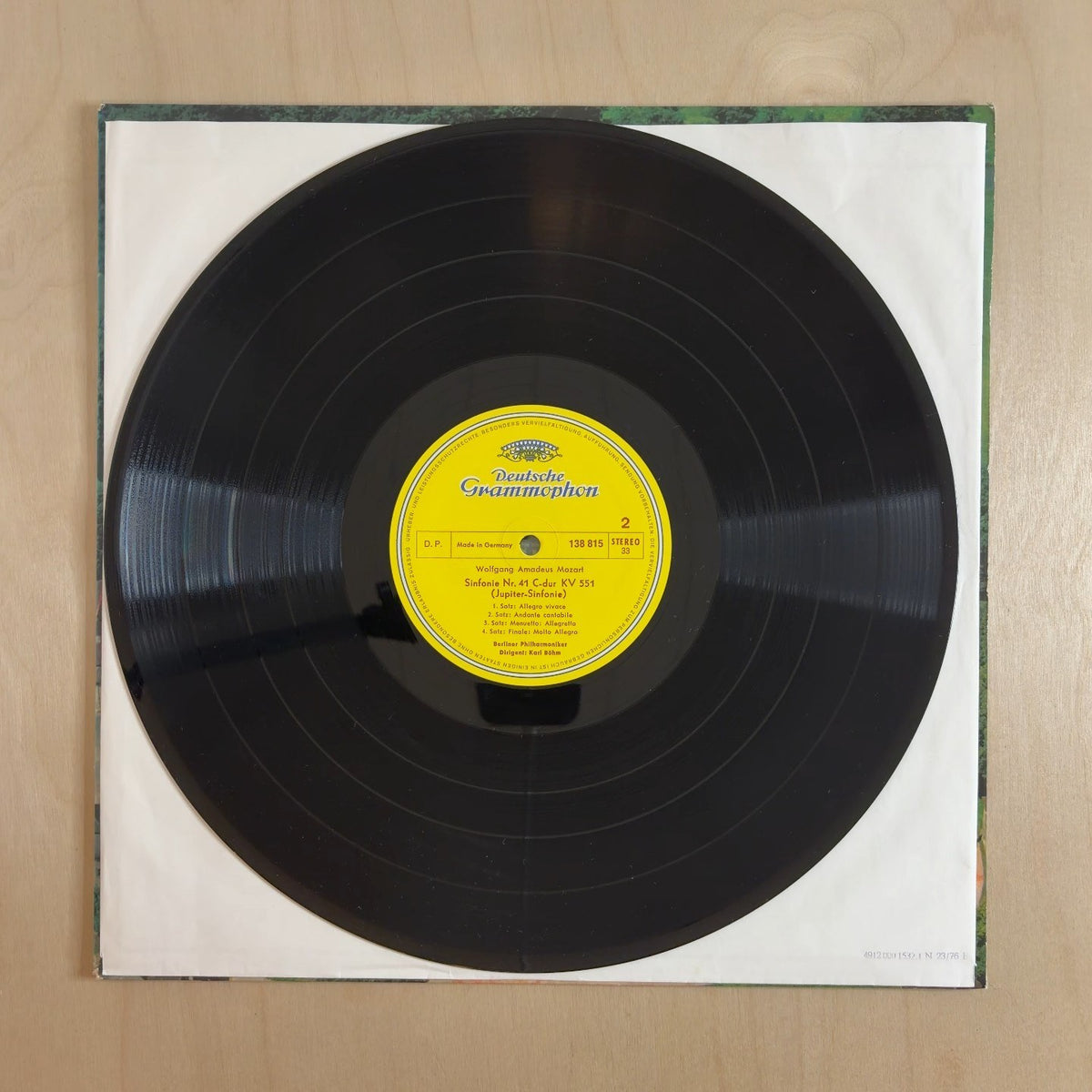 Wolfgang Amadeus Mozart, Berliner Philharmoniker, Karl Böhm – Symphonien Nr. 40 G-Moll (In G Minor) KV 550 / Nr. 41 C-Dur (In C Major) KV 551 "Jupiter" – record label