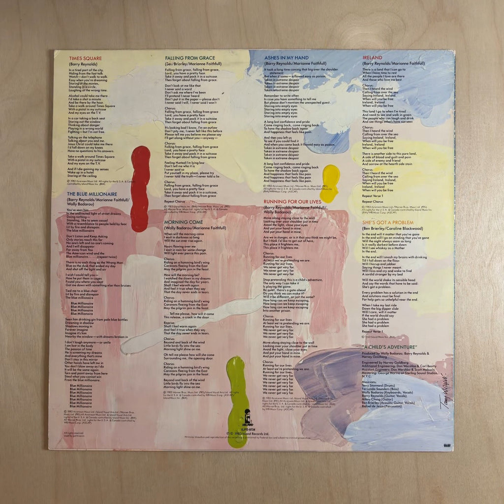 Marianne Faithfull – A Childs Adventure – back cover