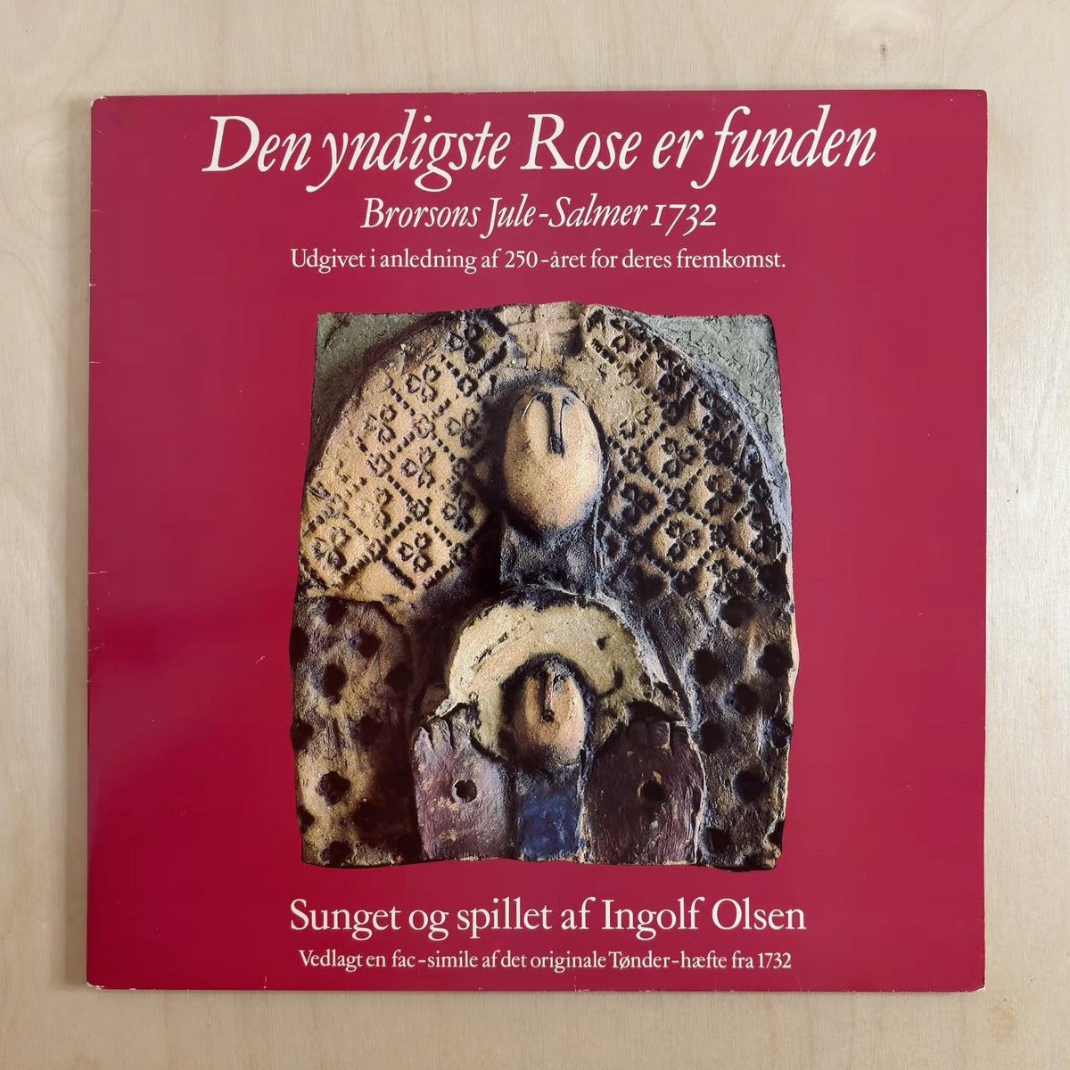 Ingolf Olsen – Den Yndigste Rose Er Funden, Brorsons Jule-Salmer 1732 – front cover