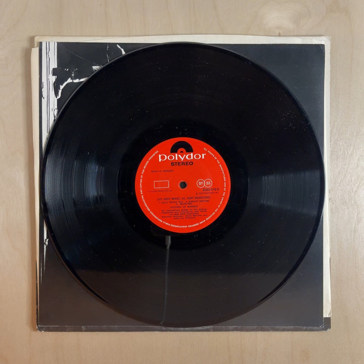 Doctors Of Madness – Late Night Movies, All Night Brainstorms – record label