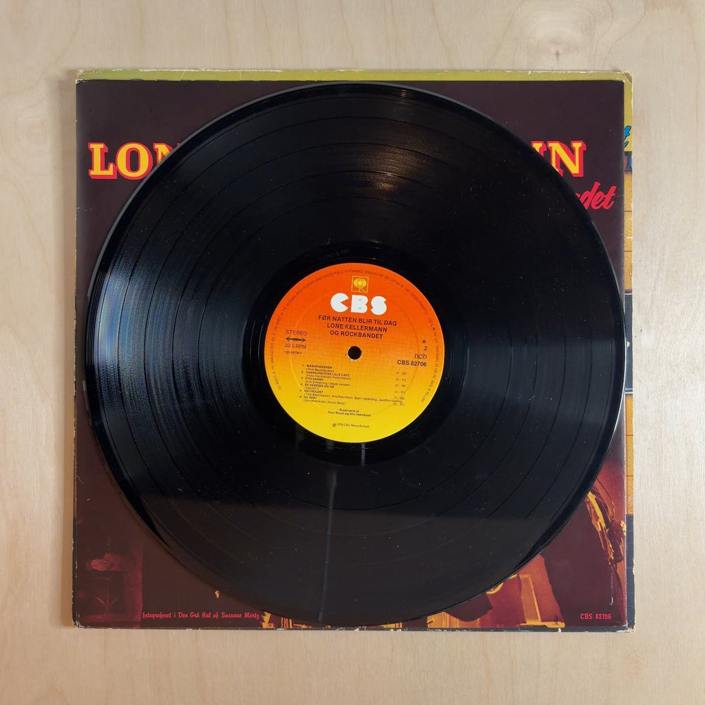 Lone Kellermann & Rockbandet – Før Natten Bli'r Til Dag – record label