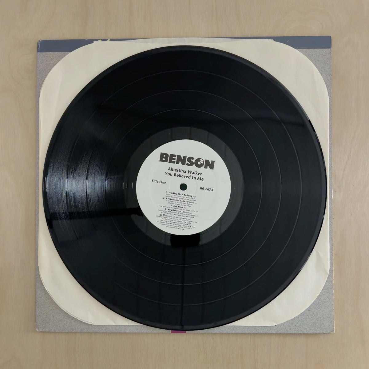 Albertina Walker – You Believed In Me – record label