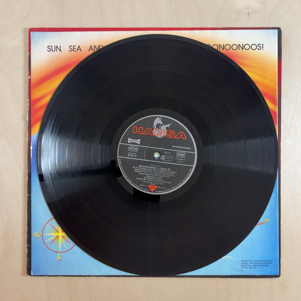 Boney M. – Boonoonoonoos – record label
