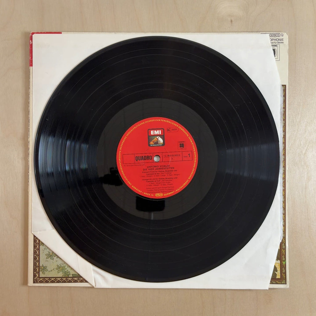 Antonio Vivaldi, Itzhak Perlman, London Philharmonic Orchestra, Rodney Friend – Die Vier Jahreszeiten – record label