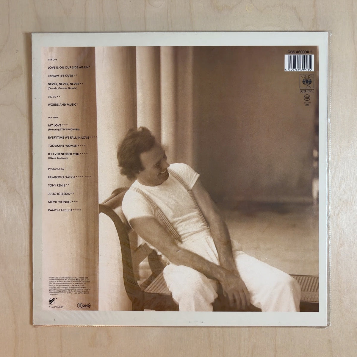 Julio Iglesias – Non-Stop – back cover