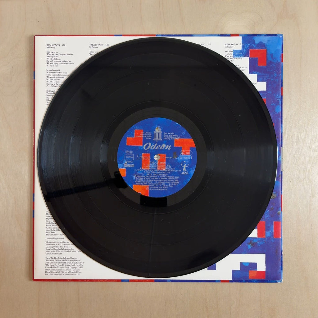 Paul McCartney – Tug Of War – record label