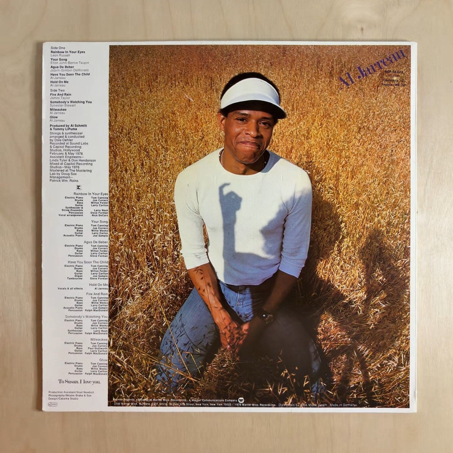 Al Jarreau – Glow – back cover
