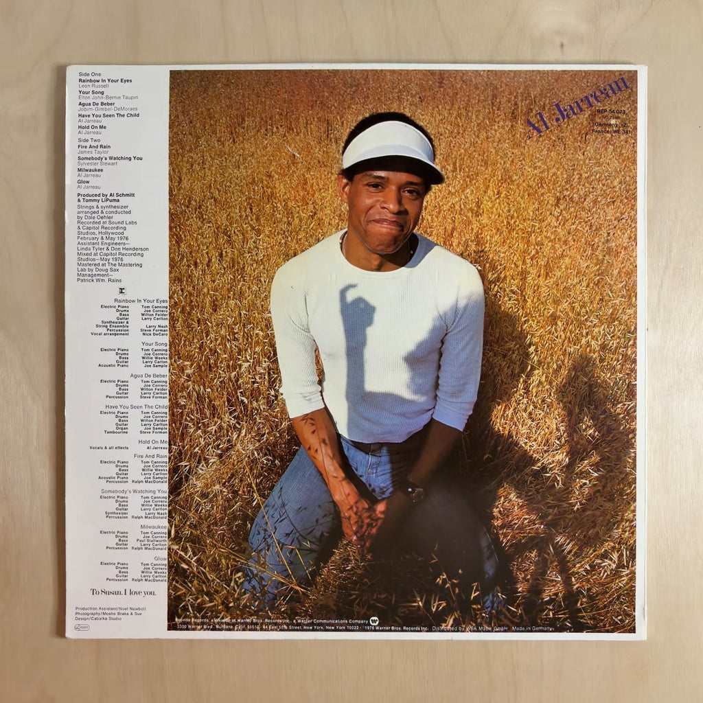 Al Jarreau – Glow – back cover
