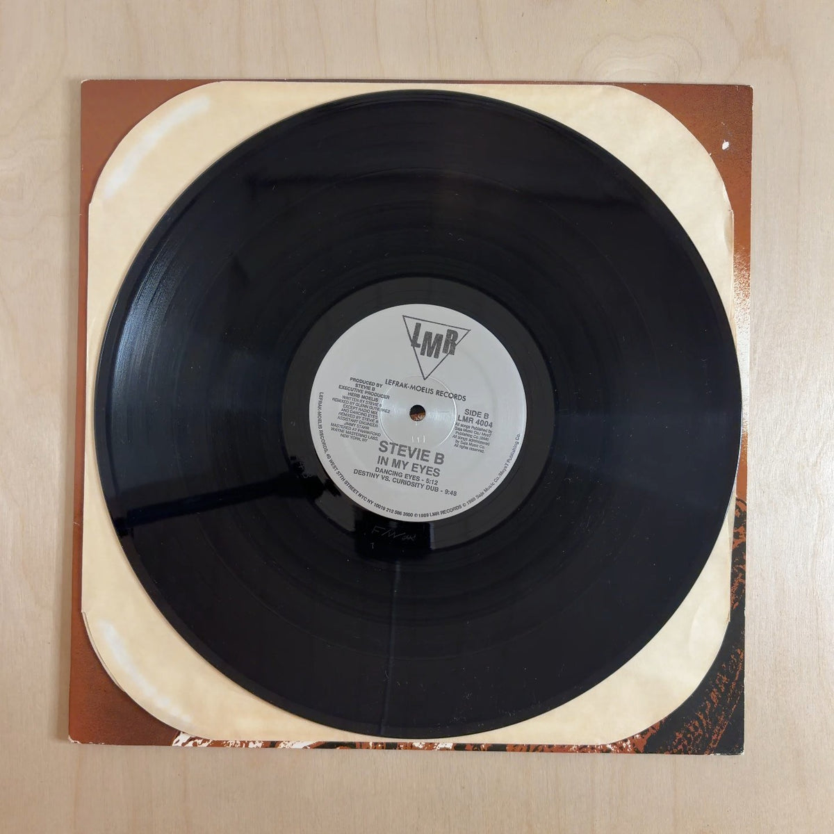 Stevie B – In My Eyes – record label