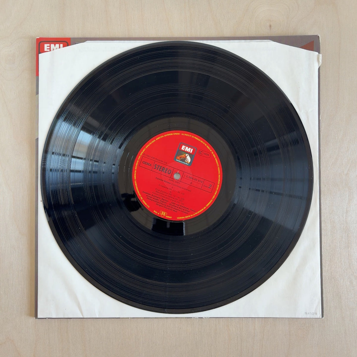 Carl Orff, Riccardo Muti – Carmina Burana – record label