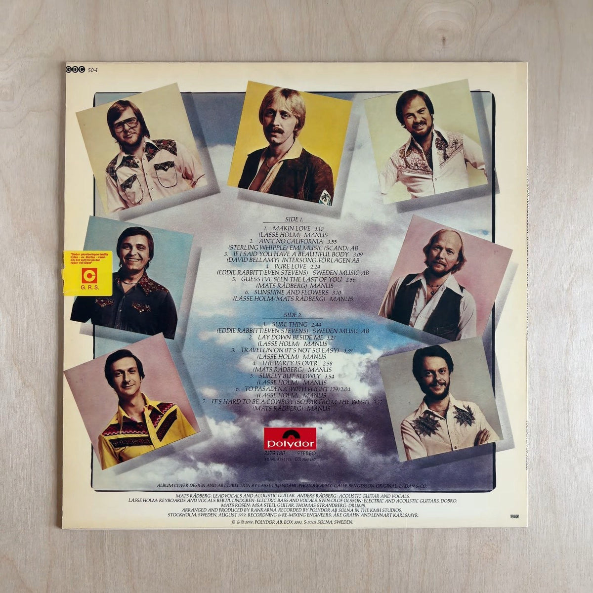Mats Rådberg, Rankarna – It's Hard To Be A Cowboy – back cover