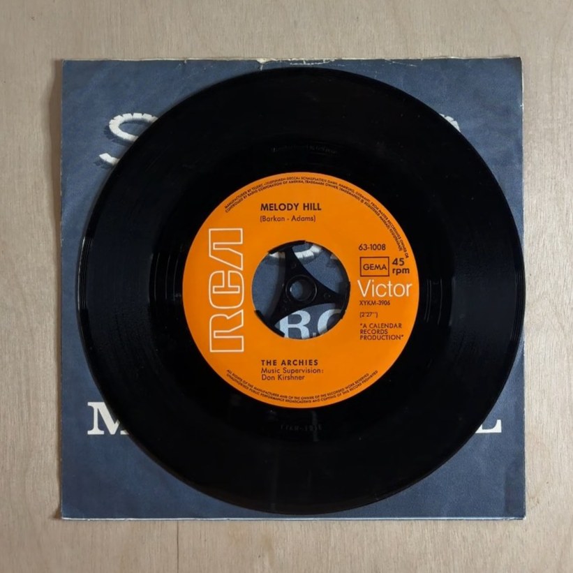 The Archies – Sugar, Sugar / Melody Hill – record label
