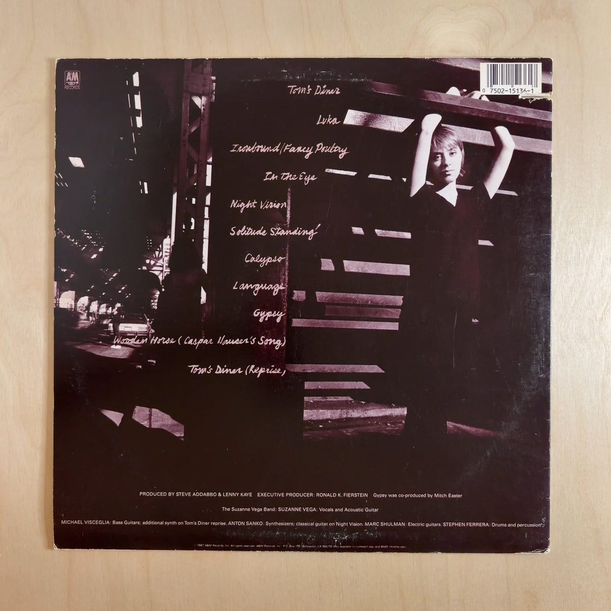 Suzanne Vega – Solitude Standing – back cover