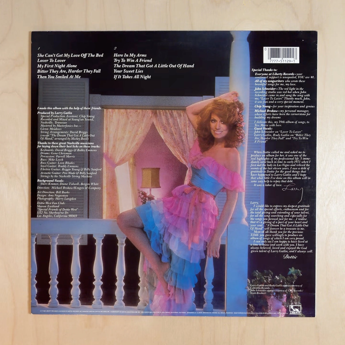 Dottie West – Full Circle – back cover
