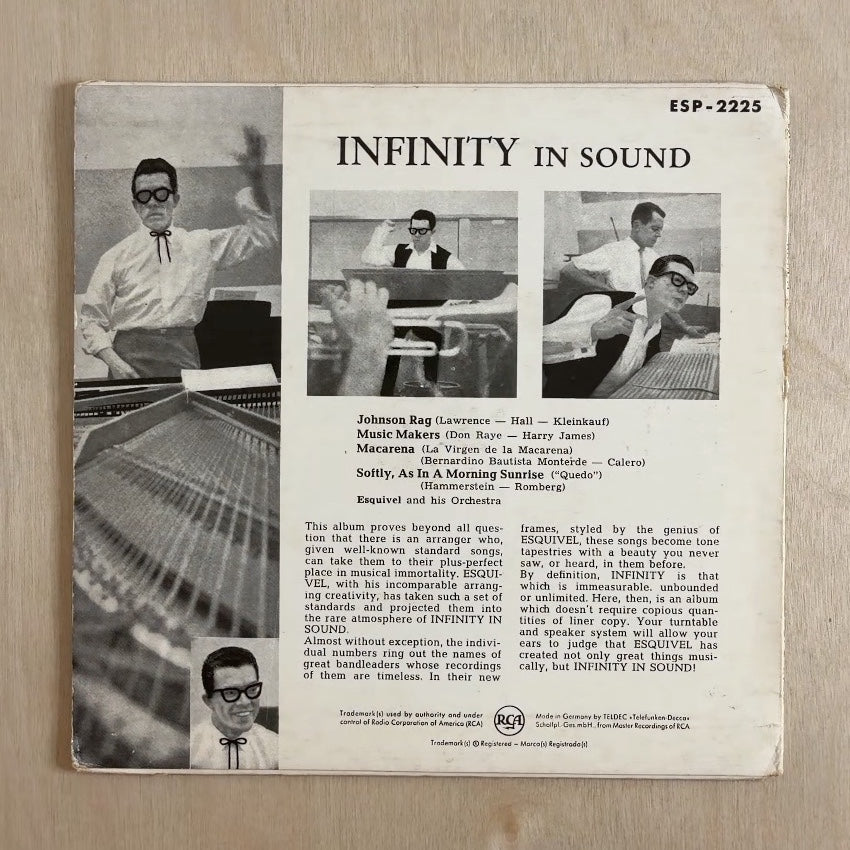 Esquivel And His Orchestra – Infinity In Sound – back cover