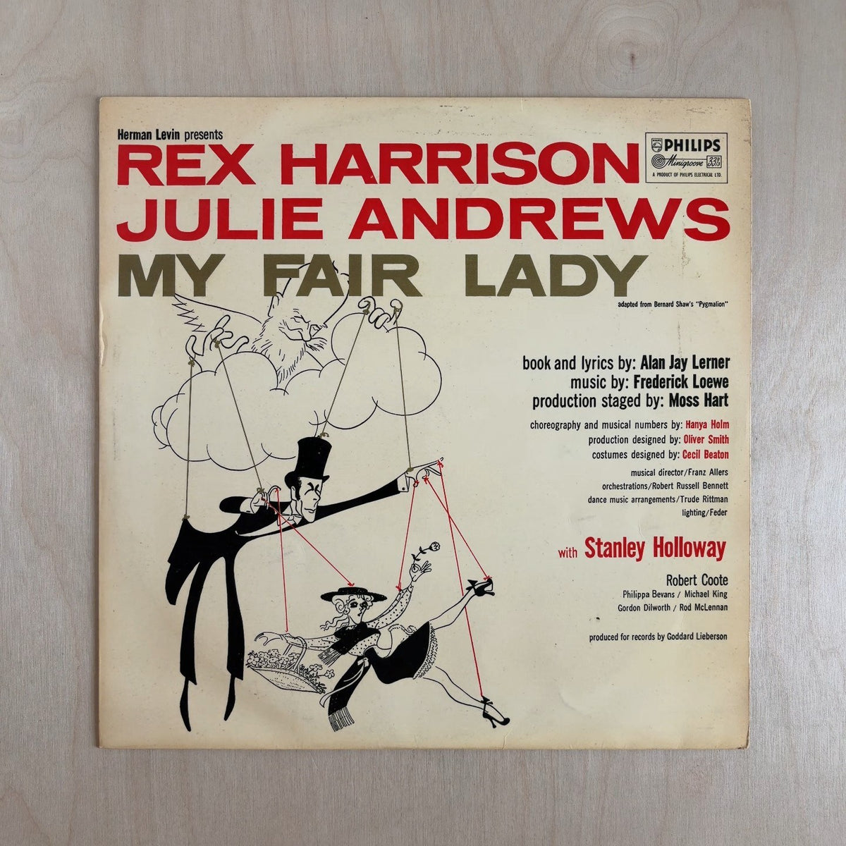 Rex Harrison, Julie Andrews – My Fair Lady – front cover