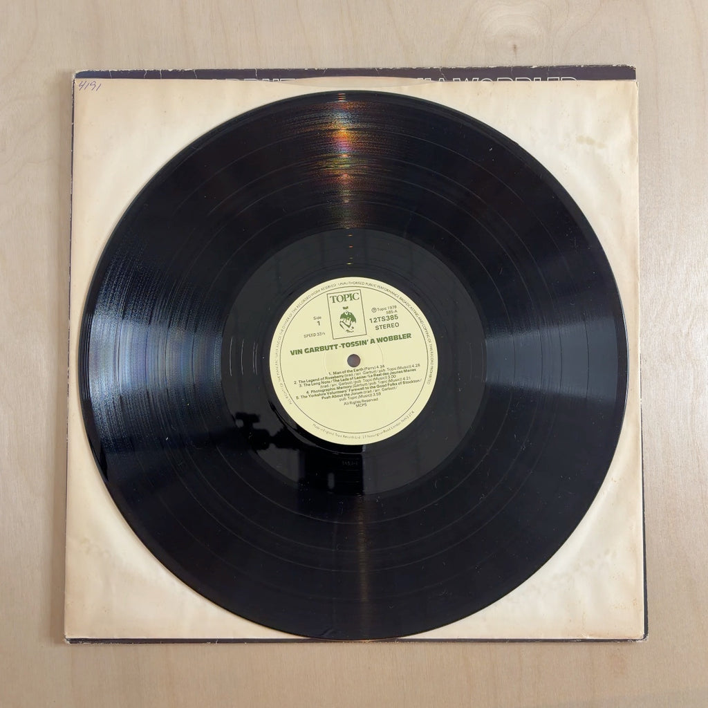 Vin Garbutt – Tossin' A Wobbler – record label