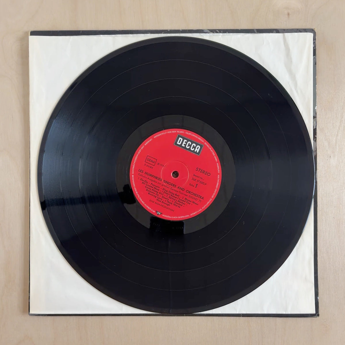 Les Humphries Singers, Orchester Les Humphries – Sound '73 – record label