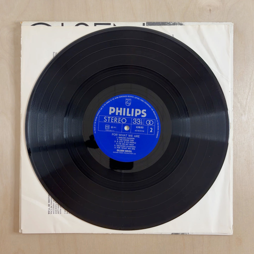 Olsen Brothers – For What We Are – record label